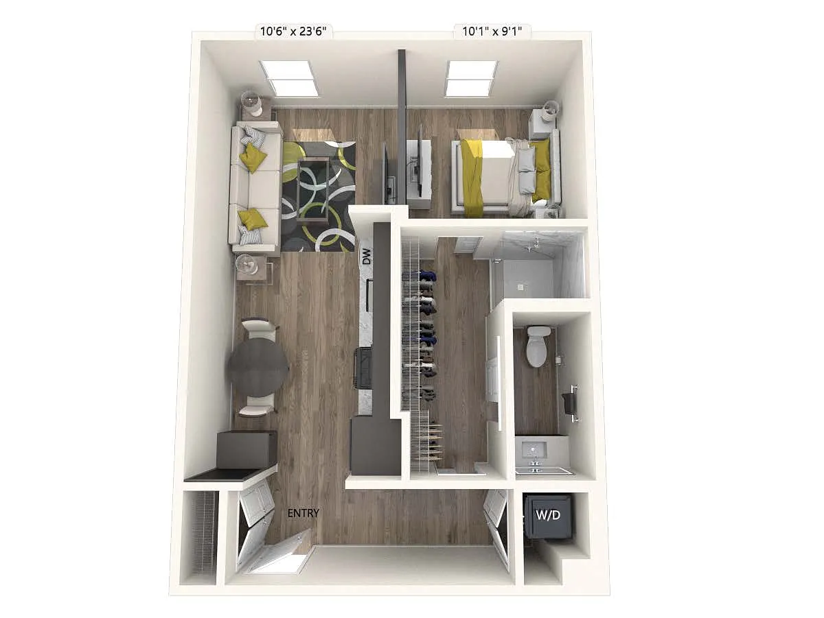 Floor plan AM3V-Upgrade-654sf