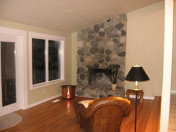 Fireplace in living room