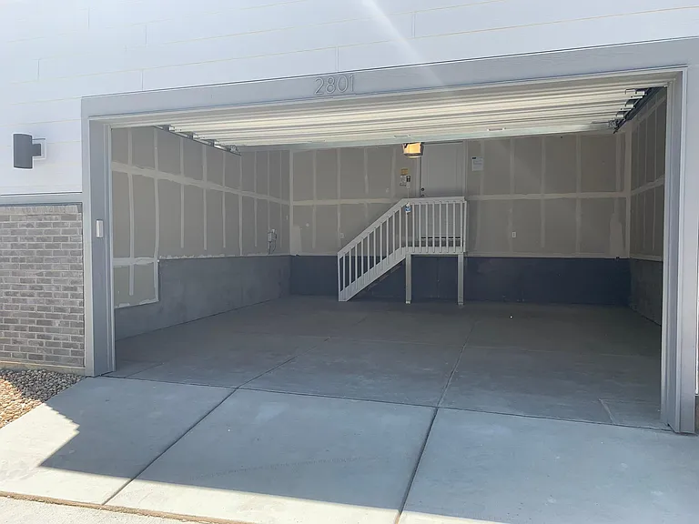 2 Car garage with 9 foot ceiling