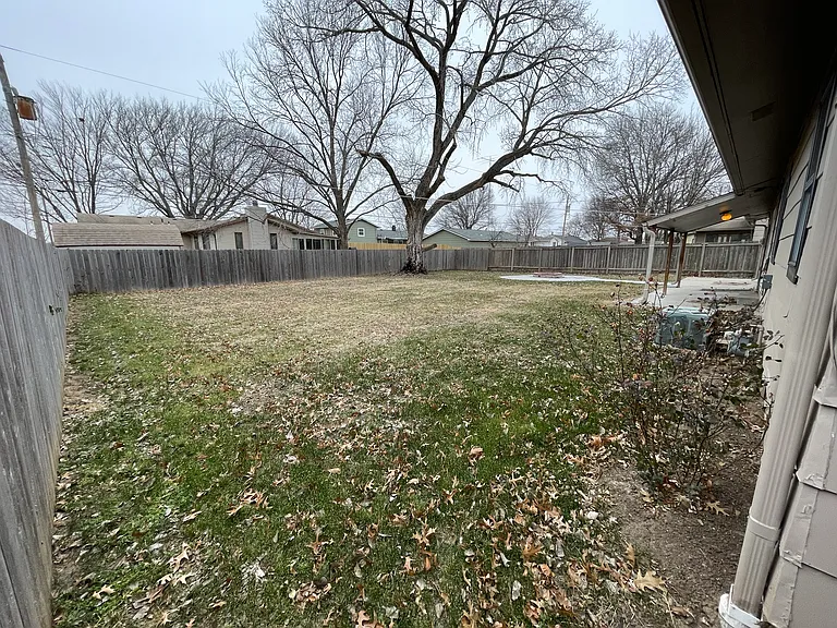 Backyard view from SE Corner