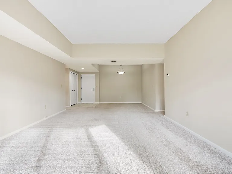 View from the living room to the dining area