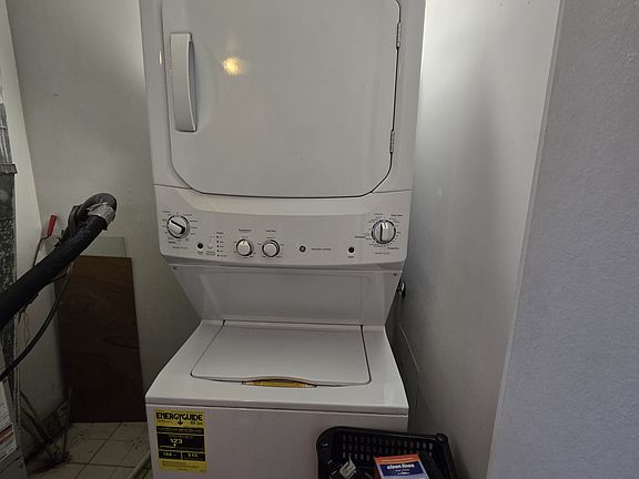 washer and dryer on the second floor