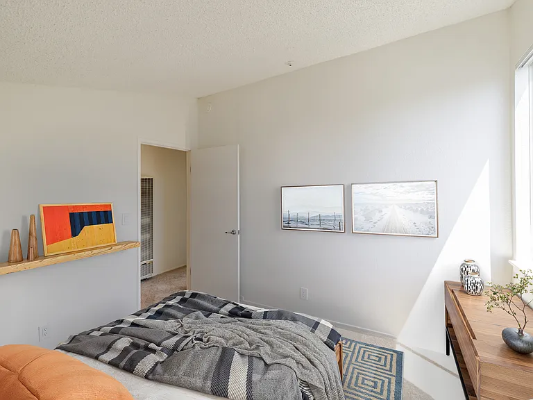 Bedroom A offers abundant natural light, adding extra comfort and tranquility.
