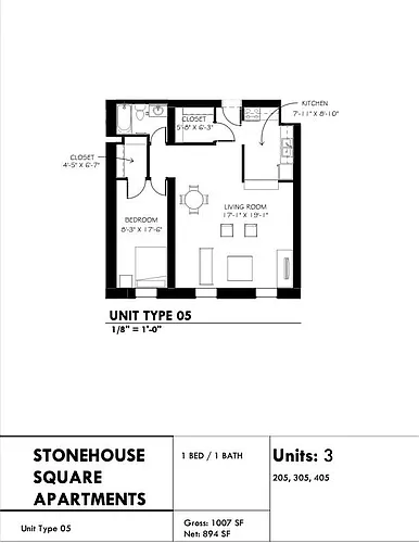 Floor plan 1R