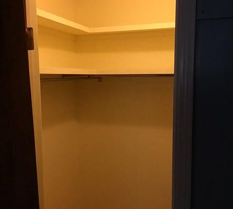 One of several walk-in closets