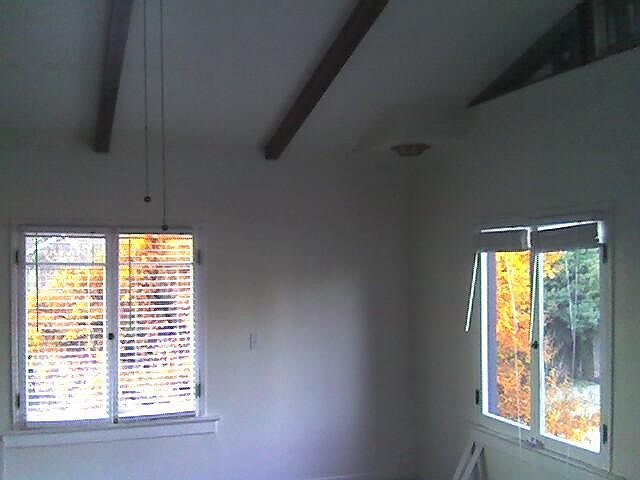 large windows with fall color