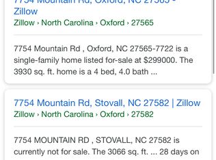 7754 Mountain Rd, OXFORD, NC 27582