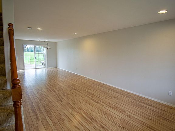Large living room and dining area