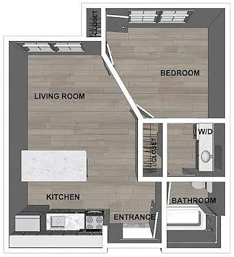 Floor plan One Bedroom