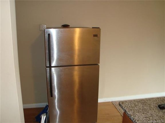 Stainless refrigerator.