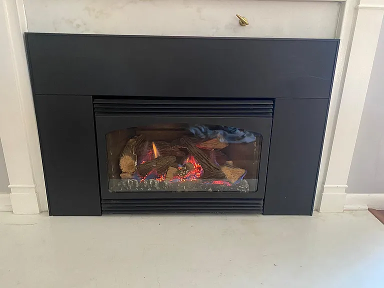 Main level fireplace