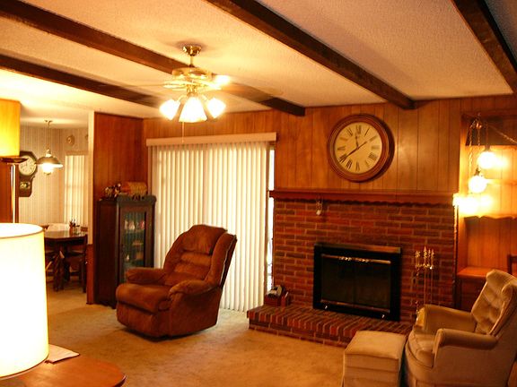 Cozy fireplace