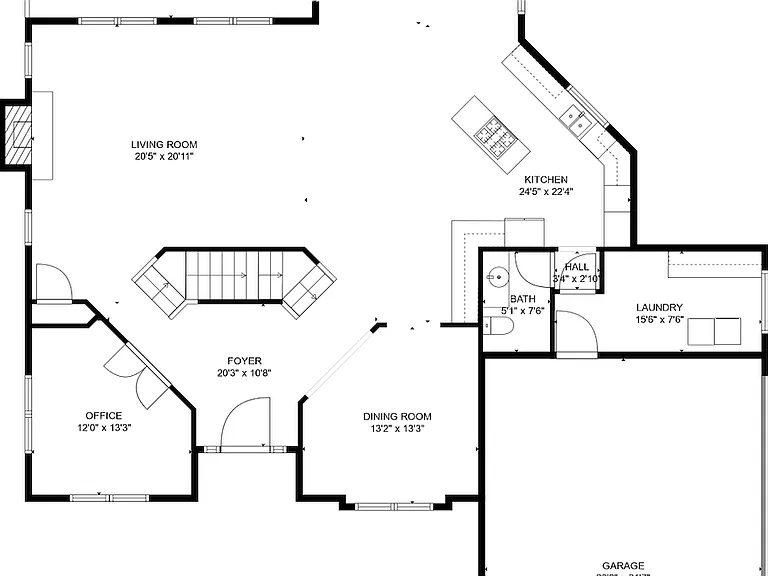 2nd Floor Layout (main floor)
