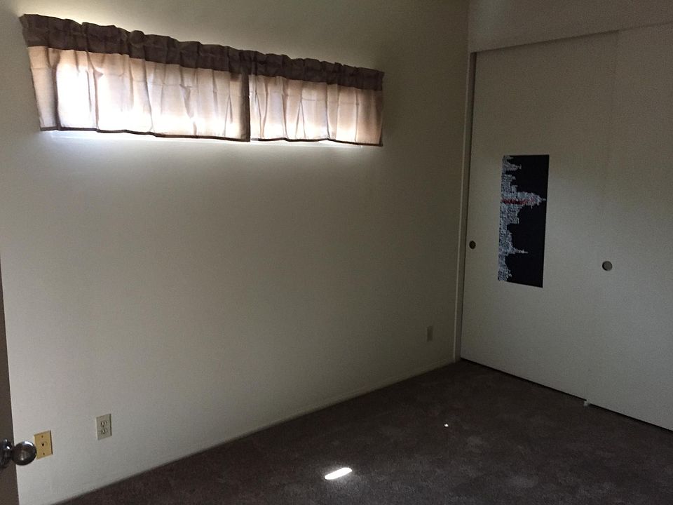 Small closed window faces south