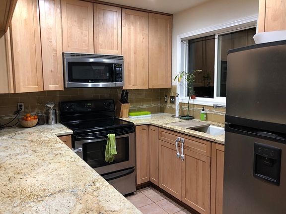 Kitchen open to living room