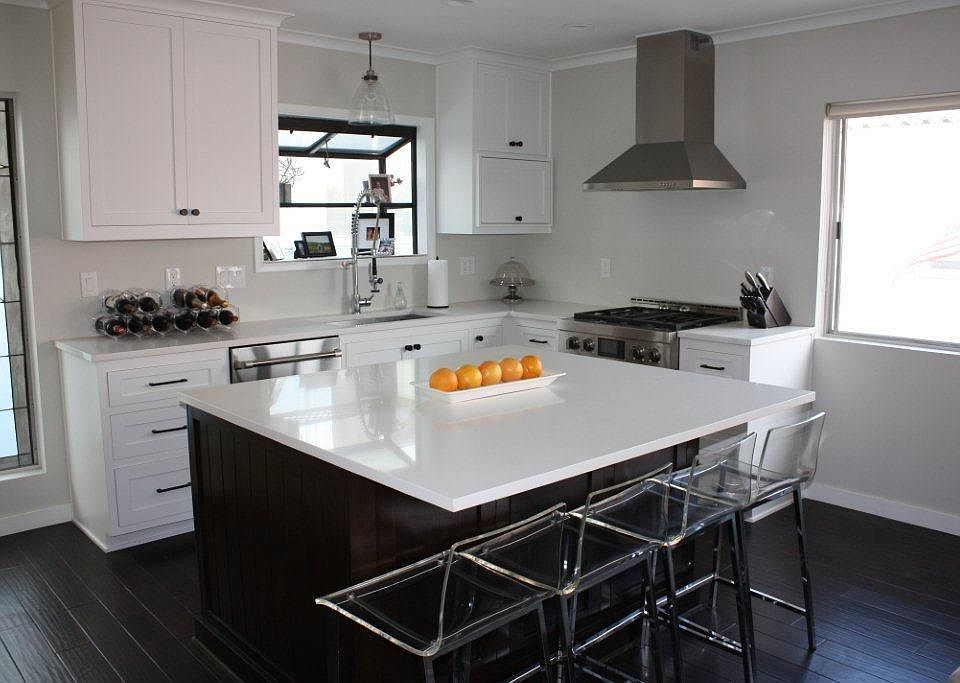 kitchen with custom cabinets and professional appliances
