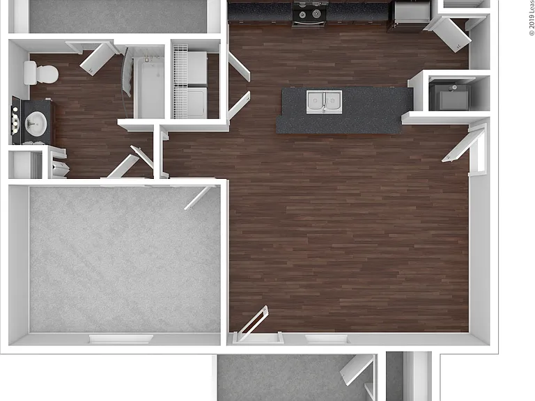 The Axle: Beds - 1: Baths - 1: SqFt Range - 709 to 709