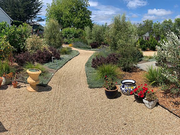 Patio area outside the backdoor