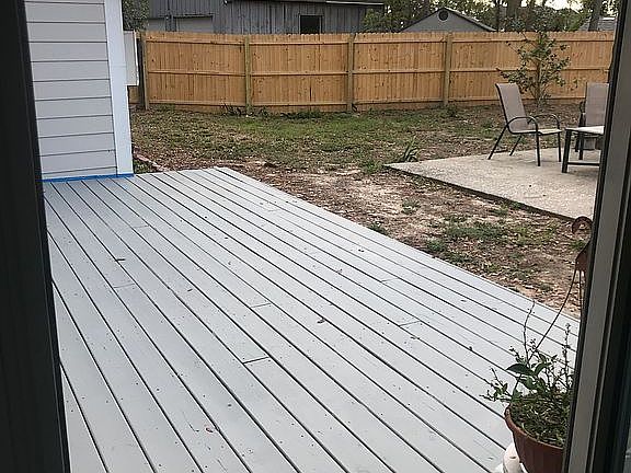 Newly painted/built deck