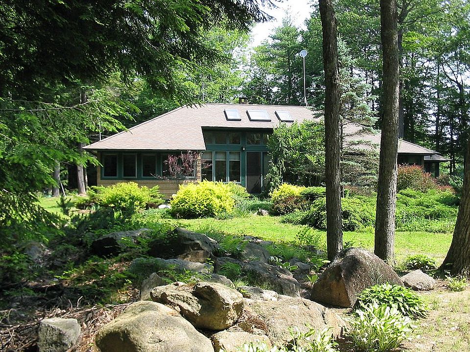 Front of house in summer