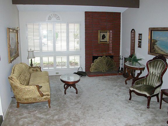 Gorgeous living room with fireplace