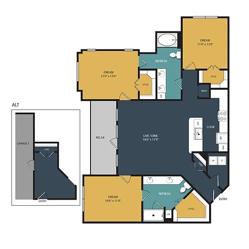 Floor plan C2A-ALT-G