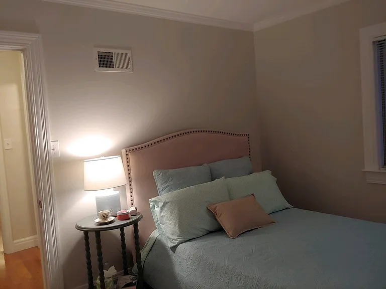 This is the bedroom that's in the back of the house.