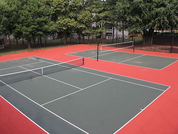 Our residents love playing tennis at our community! Come tak