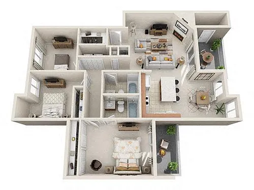 Floor plan 3 Bedroom