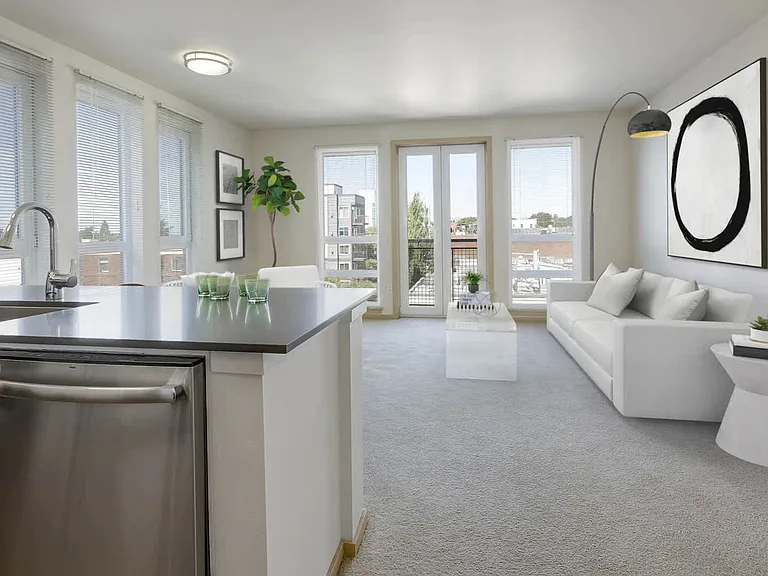 Living Room with Balcony