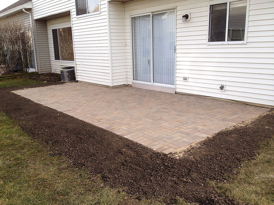 New paver patio.