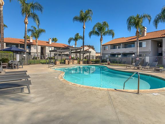 Sedona Apartments in Moreno Valley feature modern living with a newly renovated pool deck, perfect for relaxing and enjoying the California sunshine.