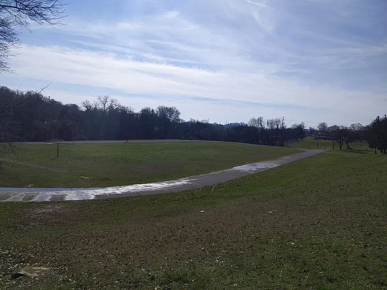 The old Knoxville college track across the street. Perfect for some relaxing walking or Frisbee throwing