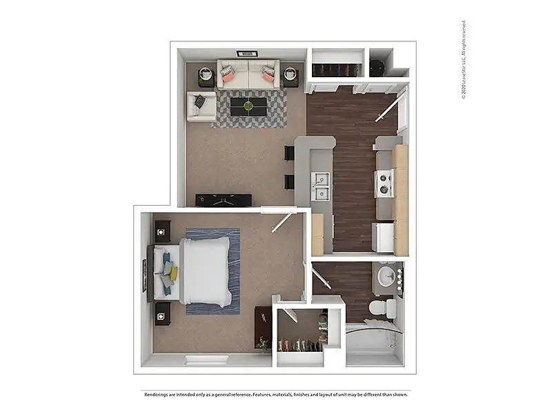Floor plan 1x1D