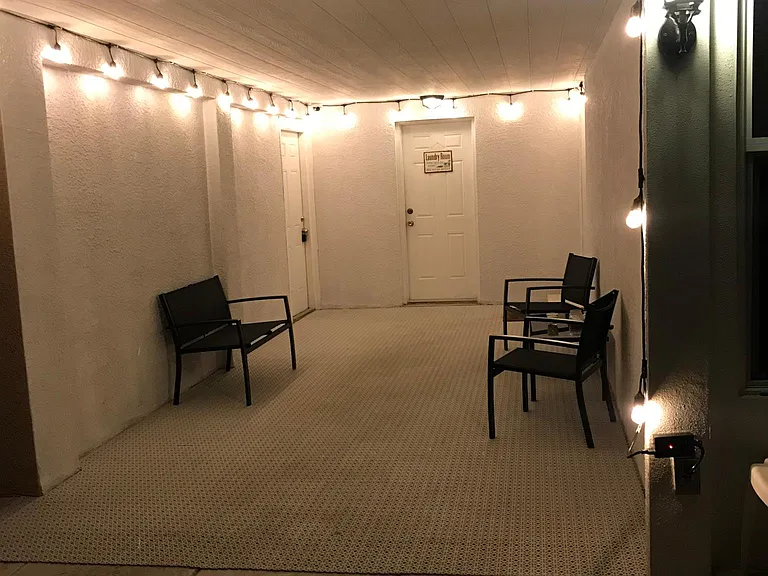 Front sitting area.