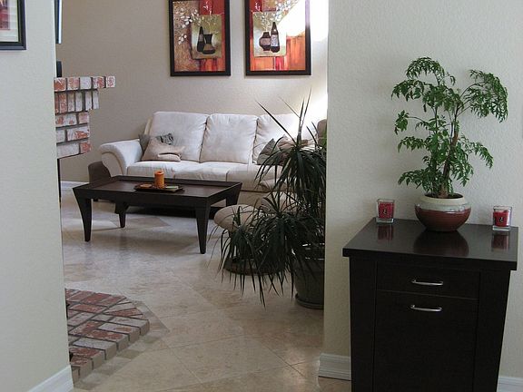 looking at living room from office