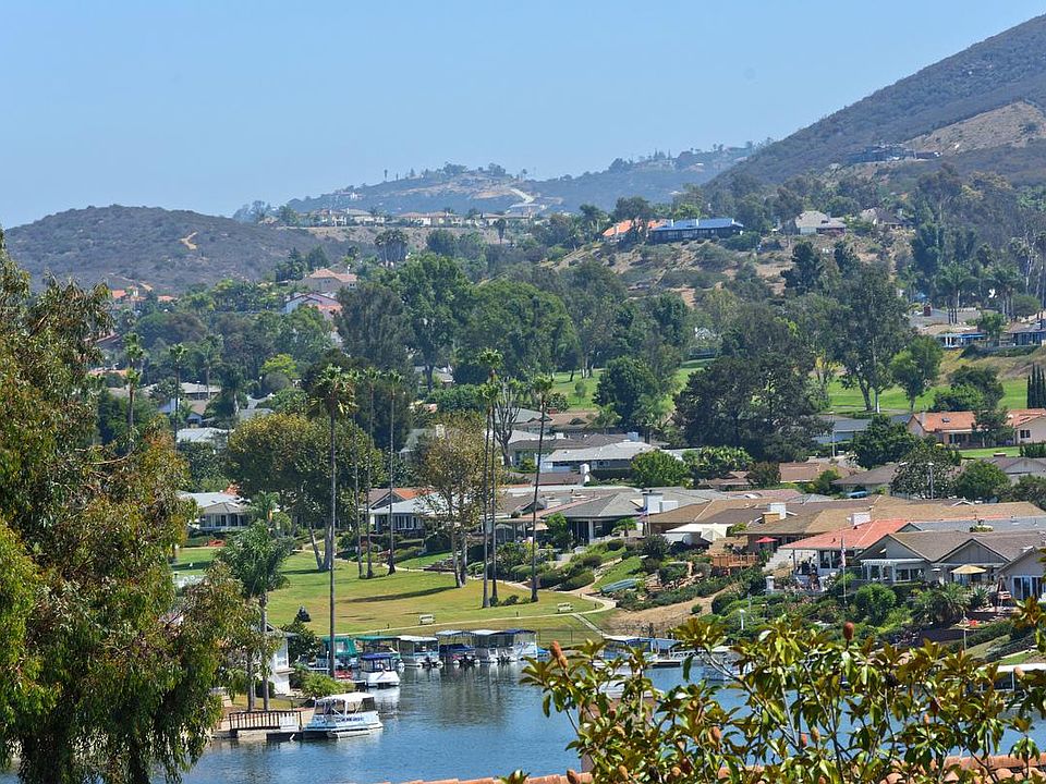 Lake and hill views from condo