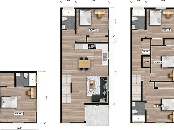 4th image of 1419-1429 1/2 S New Hampshire Ave #11478975