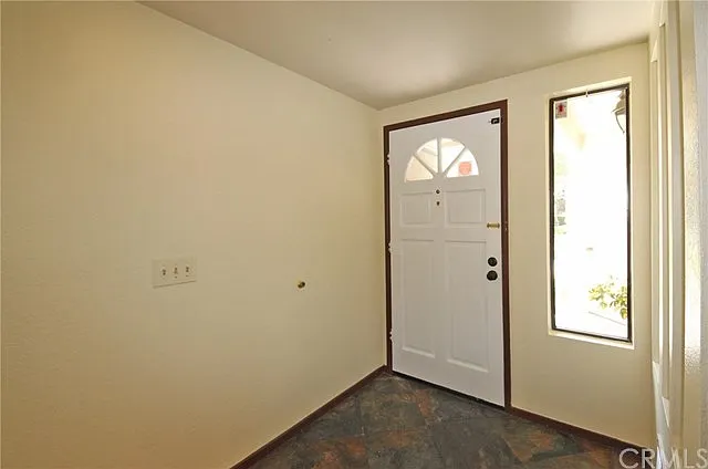Formal entryway with slate tile flooring