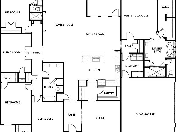 The Overholser has an incredible layout with a huge family room, game room and private office.