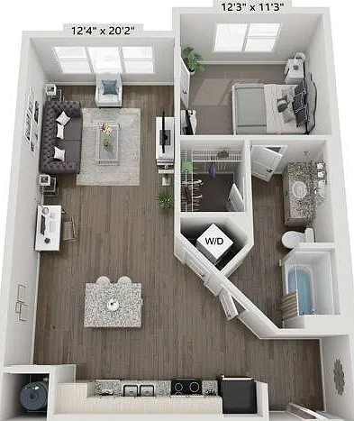 1 Bedroom | 1 Bath | 858 SF 1 Bedroom | 1 Bath | 858 SF