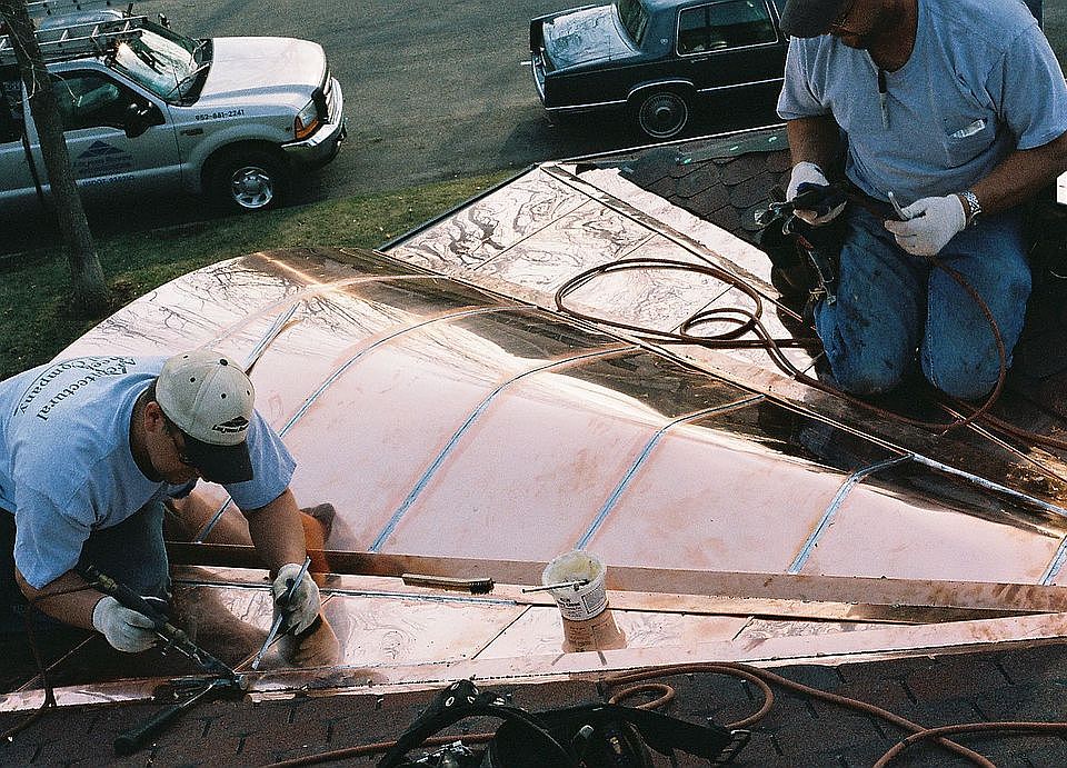 new copper roof, 2005