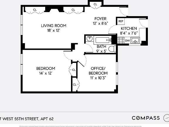 2nd image of 27 W 55th St APT 62