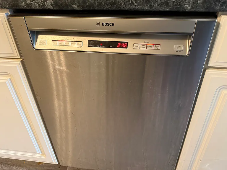 Sleek, modern, and whisper-quiet_the Bosch dishwasher blends seamlessly into the kitchen while delivering powerful, energy-efficient cleaning. Designed for convenience, it lets you focus on your day while it takes care of the mess.