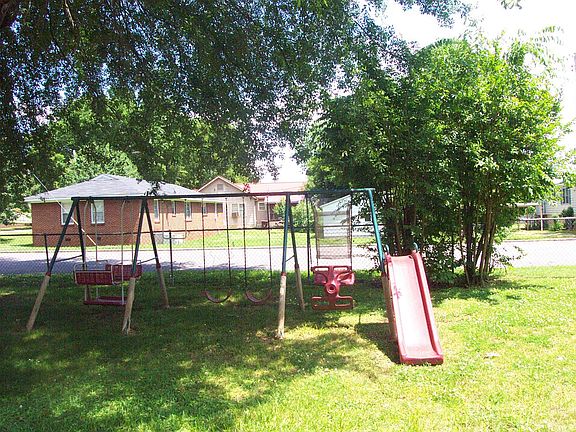 fenced in backyard area