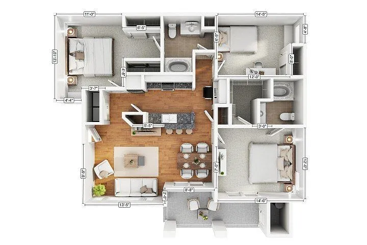 Floor plan 3A2