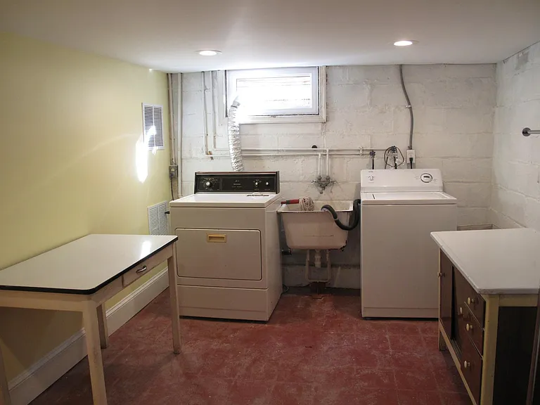 lower level laundry area