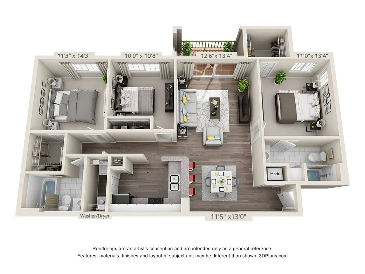 Floor plan Evian