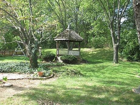 Park-like Backyard with Gazebo