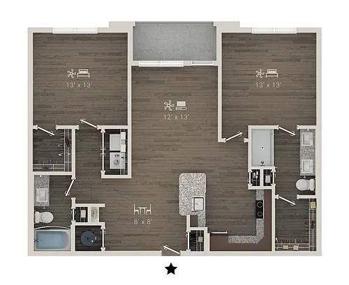 Floor plan B1